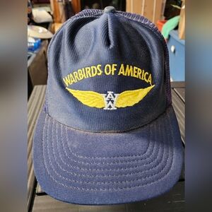 Vintage Warbirds of America Aviation Mesh Snapback Trucker Hat BENIFITS CHARITY